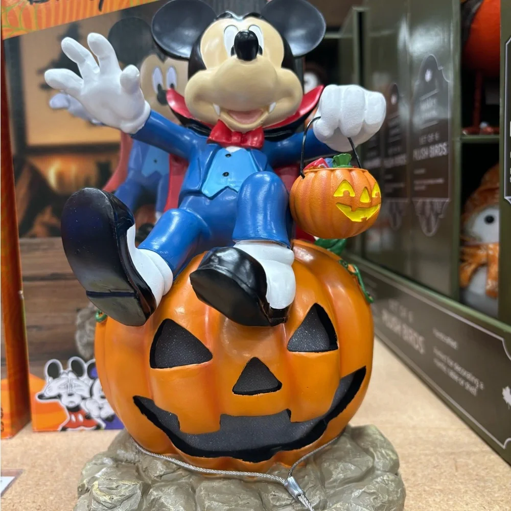 Disney Mickey Color Changing Light Up Vampire with music Halloween Decor NIB